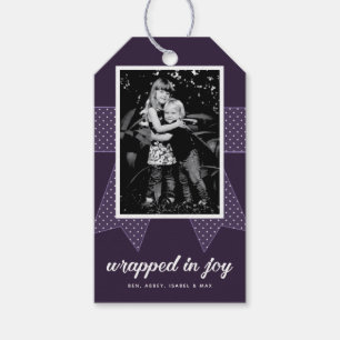 Wrapped in Joy Photo Gift Tags