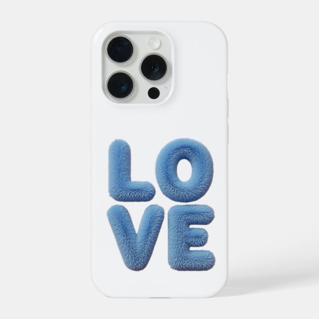 Wrapped in Love Fuzzy Feelings Love You Can Feel W iPhone Case (Back)