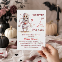 Wrapped Up in Love Mummy Halloween Baby Shower