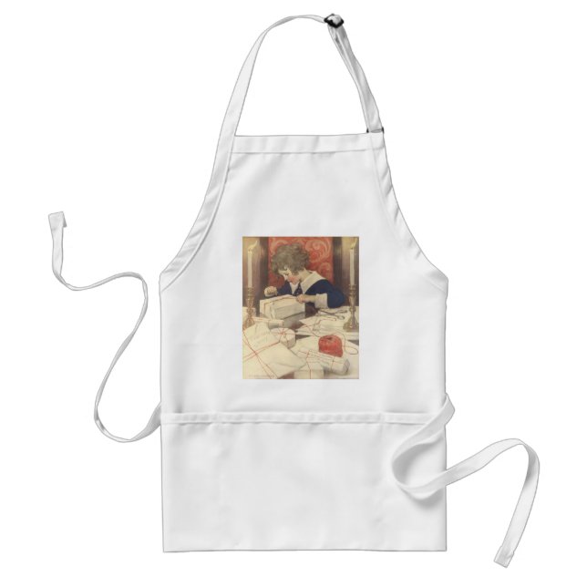 Wrapping Christmas Presents, Jessie Willcox Smith Standard Apron (Front)