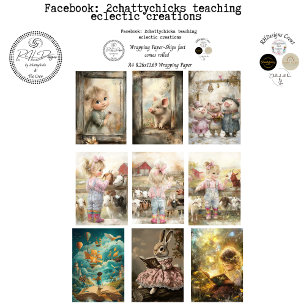 Wrapping Paper 9A4 Storybook Designs Decoupage 