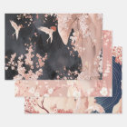 Wrapping Paper as Decoupage Chinoiserie Pink Hues