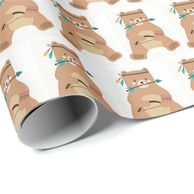 Wrapping Paper - Baby Brave Bear (Roll Corner)