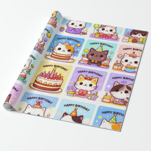 Wrapping Paper Birthday Theme 