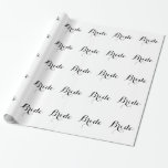Wrapping Paper - Bride Script<br><div class="desc">Fun wrapping paper with Bride text, use as wrapping paper, table runner, wall decorations etc. Change text and/or background colors to suit your needs.</div>