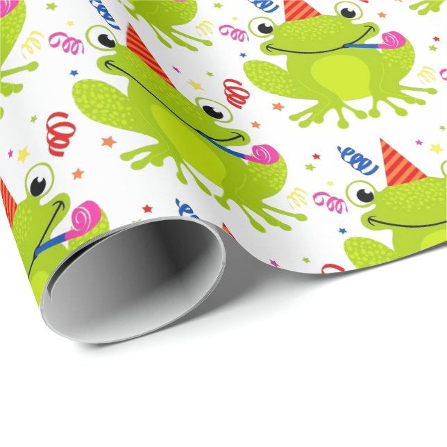 Wrapping Paper - Celebrating Frog (Roll Corner)