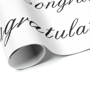 Wrapping Paper - Congratulations