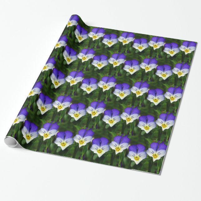 wrapping paper cute violets (Unrolled)