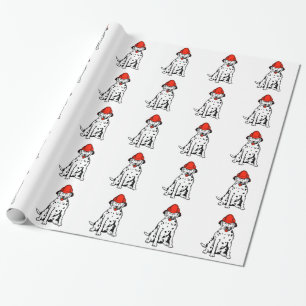 WRAPPING PAPER DALMATIAN FIREDOG