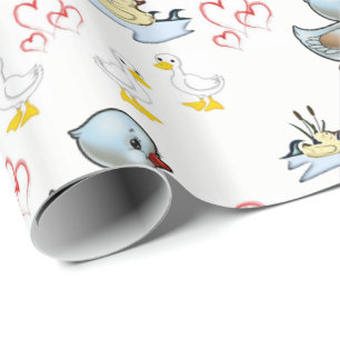 Wrapping paper Ducks