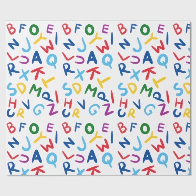 Wrapping Paper- Educational Kids  Wrapping Paper (Flat)