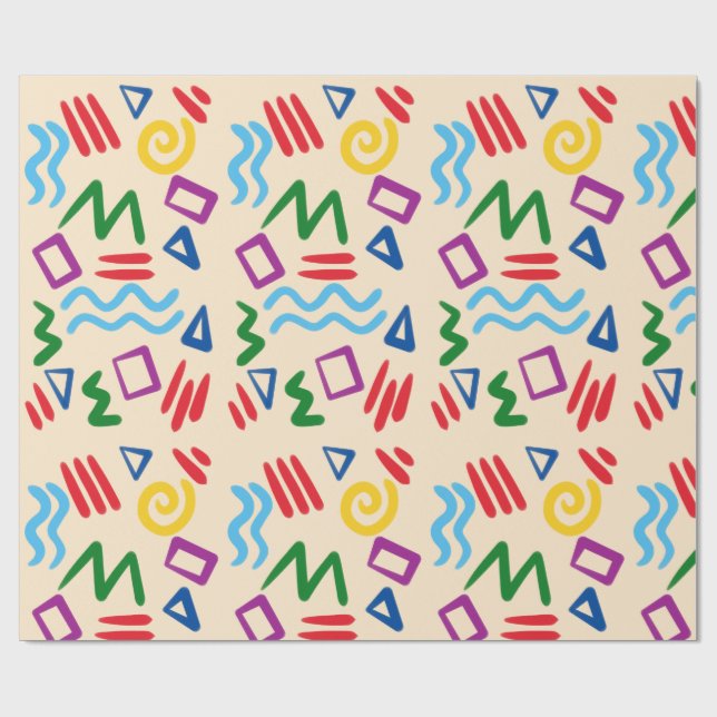 Wrapping Paper-Educational Kids Wrapping Paper (Flat)