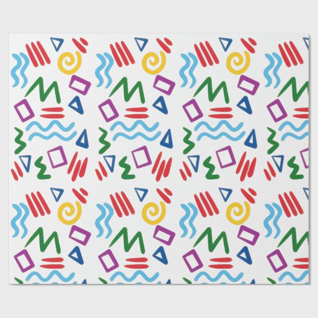 Wrapping Paper-Educational Kids Wrapping Paper (Flat)