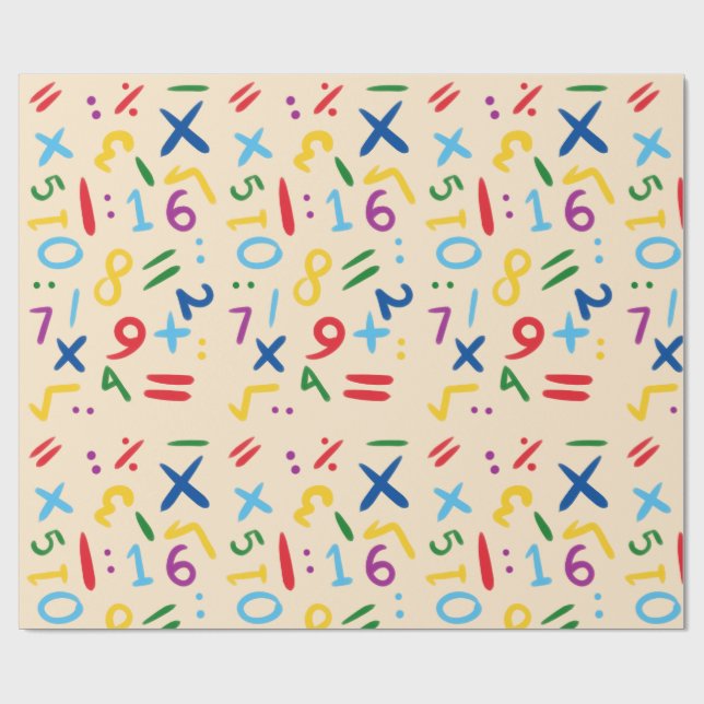 Wrapping Paper-Educational Kids Wrapping Paper (Flat)