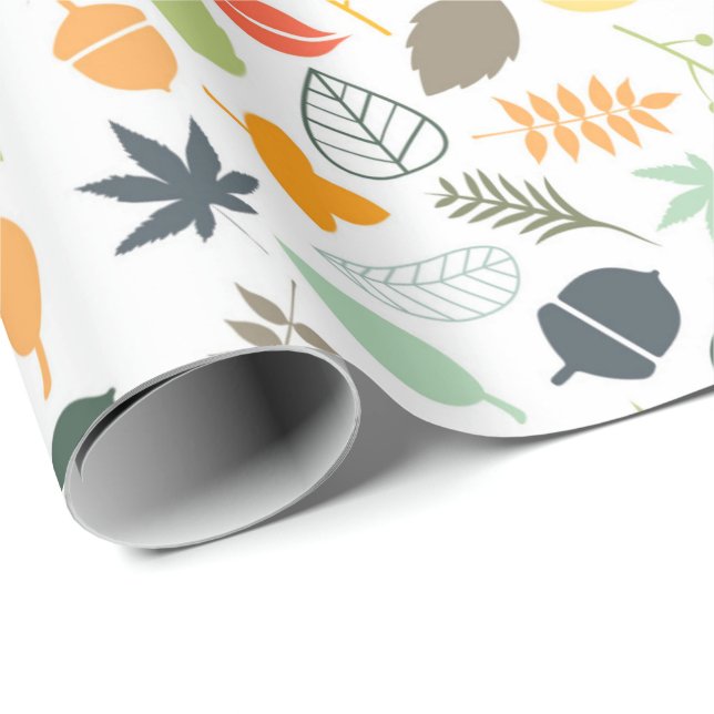 Wrapping Paper - Falling Leaves (Roll Corner)