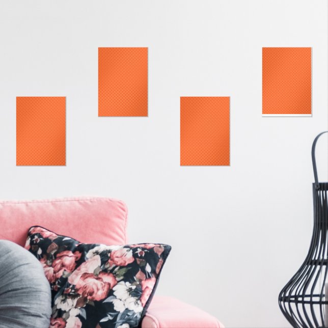 Wrapping paper featuring a pattern with orange, re (Livingroom)