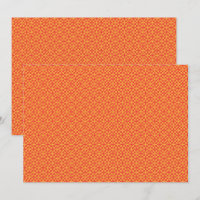 Wrapping paper featuring a pattern with orange, re