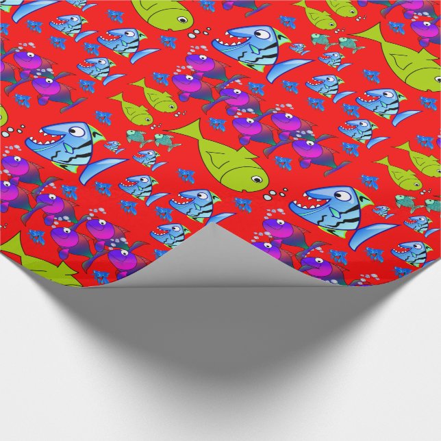 Wrapping paper Fish (Corner)