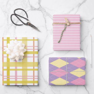 Wrapping Paper Flat Sheet Set of 3