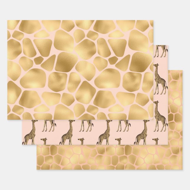 Wrapping Paper Flat Sheet Set of 3 (Set)