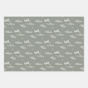 Wrapping Paper Flat Sheet Set of 3