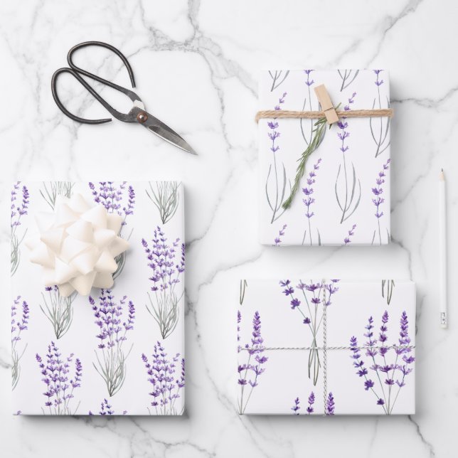 Wrapping Paper Flat Sheet Set of 3 (Front)