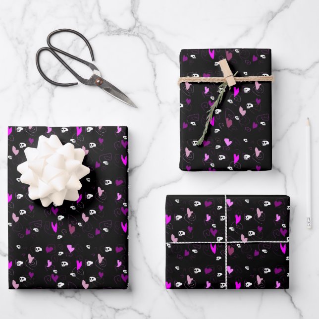 Wrapping Paper Flat Sheet Set of 3 (Front)