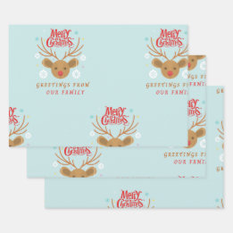 Wrapping Paper Flat Sheet Set of 3