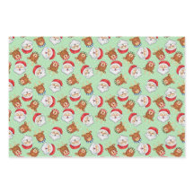 Wrapping Paper Flat Sheet Set of 3