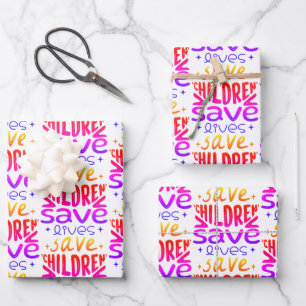 Wrapping Paper Flat Sheet Set of 3