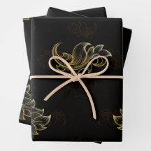 Wrapping Paper Flat Sheet Set of 3