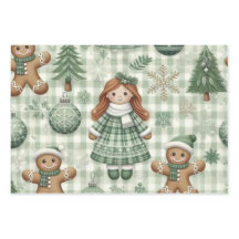 Wrapping Paper Flat Sheet Set of 3