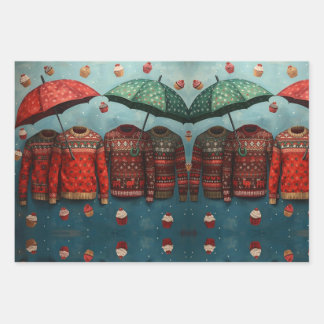 Wrapping Paper Flat Sheet Set of 3