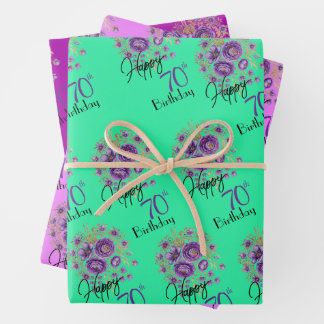 Wrapping Paper Flat Sheet Set of 3