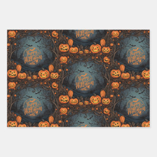 Wrapping Paper Flat Sheet Set of 3