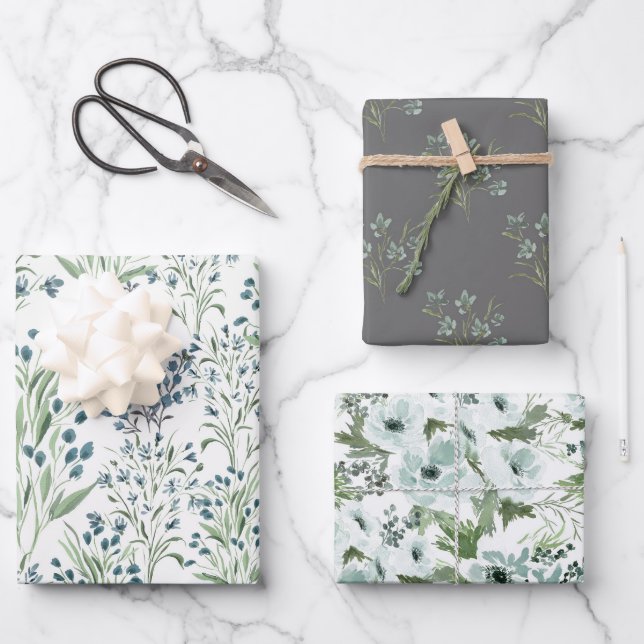 Wrapping Paper Flat Sheet Set of 3 (Front)