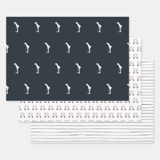 Wrapping Paper Flat Sheet Set of 3