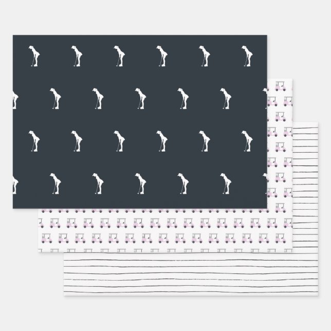 Wrapping Paper Flat Sheet Set of 3 (Set)