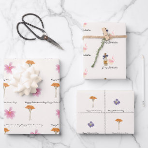 Wrapping Paper Flat Sheet Set of 3