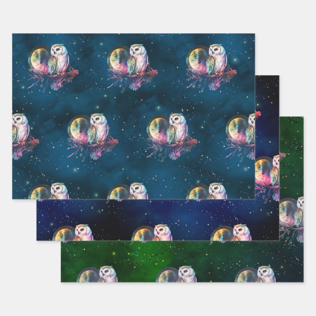 Wrapping Paper Flat Sheet Set of 3 (Set)