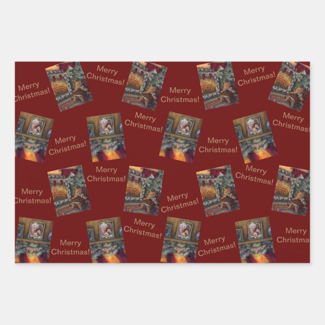 Wrapping Paper Flat Sheet Set of 3 (Front)