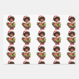 Wrapping Paper Flat Sheet Set of 3