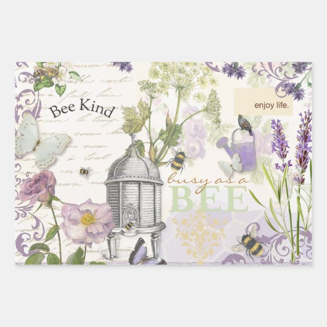 Wrapping Paper Flat Sheet Set of 3 (Front)