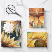 Wrapping Paper Flat Sheet Set of 3