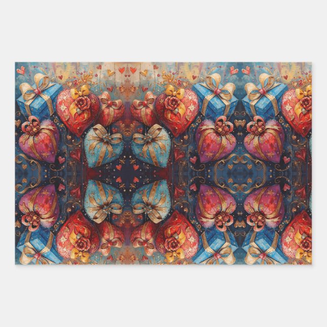 Wrapping Paper Flat Sheet Set of 3 (Front)