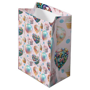 Wrapping Paper Flat Sheet Set of 3 Medium Gift Bag