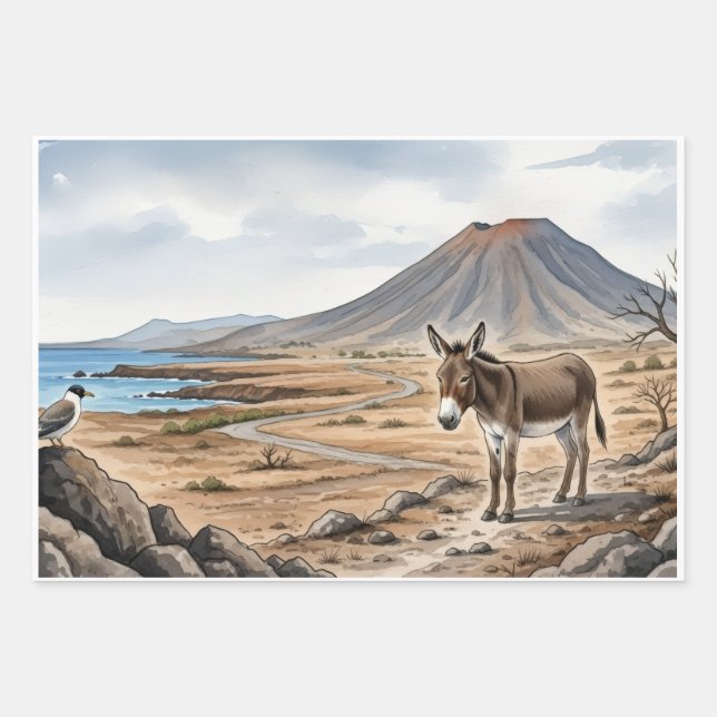 Wrapping Paper Flat Sheet Set of 3 :Morabeza (Front)