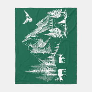 Wrapping Paper Fleece Blanket