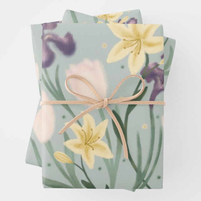 Wrapping paper floral (In situ)