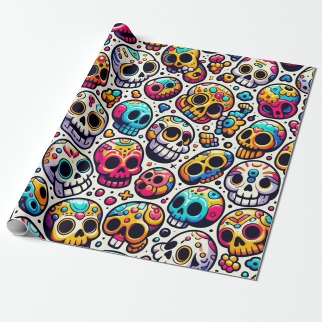 Wrapping Paper for Halloween...  (Unrolled)